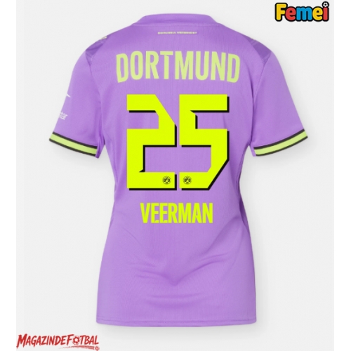 Borussia Dortmund Joey Veerman #25 Tricou Fotbal Replică 2026-27 Femei Treilea Borussia Dortmund Joey Veerman #25 Tricou Fotbal Replică 2026-27 Femei Treilea